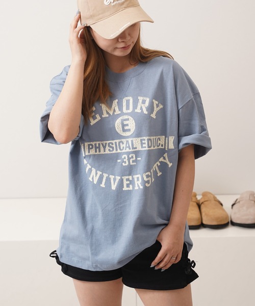 1111clothing(ワンフォークロージング)の「クラックPT ガゼット Tシャツ / Crack Print Gazet T-Shirt(Tシャツ/カットソー・メンズ・ネイビー/サックスブルー/ホワイト系2/ホワイト系1/ブラック系1/ブラック系2・L/M)」の1枚目の写真
