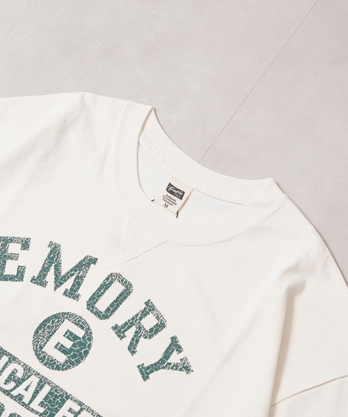 1111clothing(ワンフォークロージング)の「クラックPT ガゼット Tシャツ / Crack Print Gazet T-Shirt(Tシャツ/カットソー・メンズ・ネイビー/サックスブルー/ホワイト系2/ホワイト系1/ブラック系1/ブラック系2・L/M)」の13枚目の写真