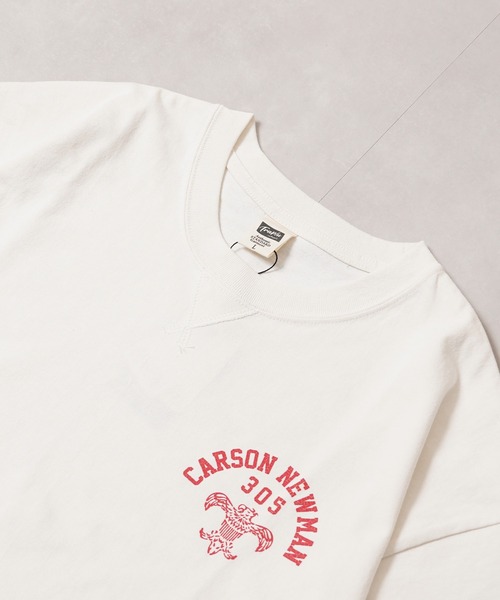 1111clothing(ワンフォークロージング)の「クラックPT ガゼット Tシャツ / Crack Print Gazet T-Shirt(Tシャツ/カットソー・メンズ・ネイビー/サックスブルー/ホワイト系2/ホワイト系1/ブラック系1/ブラック系2・L/M)」の7枚目の写真