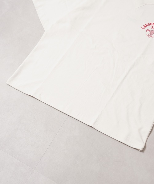 1111clothing(ワンフォークロージング)の「クラックPT ガゼット Tシャツ / Crack Print Gazet T-Shirt(Tシャツ/カットソー・メンズ・ネイビー/サックスブルー/ホワイト系2/ホワイト系1/ブラック系1/ブラック系2・L/M)」の9枚目の写真