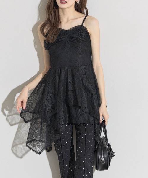 gemistic ブラック ワンピース(販売期間限定) jun ashida Multi Black - ブラックワンピース / Black Dress