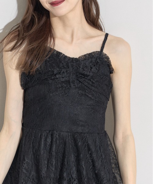 tocco closet（トッコ　クローゼット）の「【ZOZO限定】レースイレヘムキャミワンピース（ワンピース・レディース・アイボリー/ブラック・M）」の15枚目の写真