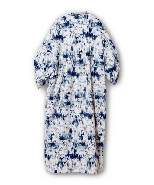 OSMOSIS（オズモーシス）の「スリットギャザースリーブワンピース（ワンピース・レディース・ブルー系その他/ブラック/ブラック系その他・ONE SIZE）」の8枚目の写真