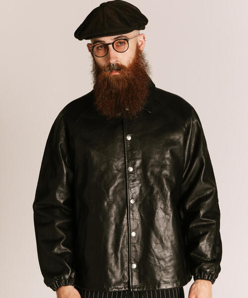 Schott/ショット/LEATHER COACH JACKET/レザー コーチジャケット