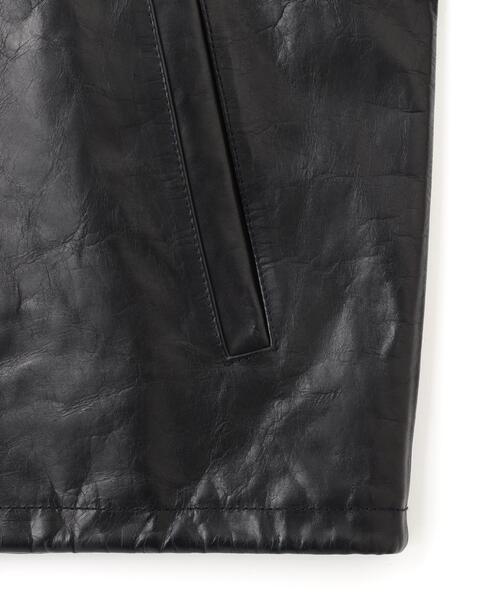 schott（ショット）の「Schott/ショット/LEATHER COACH JACKET/レザー コーチジャケット（ライダースジャケット・メンズ・ブラック・M/L/XL/2XL）」の19枚目の写真