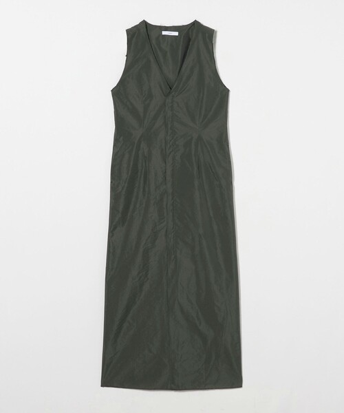 ASTRAET（アストラット）の「＜ASTRAET＞ フロントジップ Vネック ノースリーブワンピース（ワンピース・レディース・オリーブ/ブラック・FREE）」の10枚目の写真