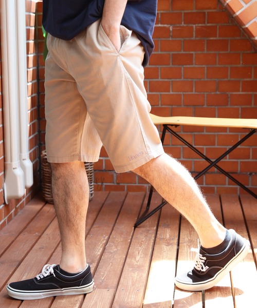 HANES(ヘインズ)の「Hanes チノリラックスショートパンツ(チノパンツ・メンズ・ブラック/ベージュ/ネイビー/カーキ・MEDIUM/X-LARGE/LARGE)」の3枚目の写真