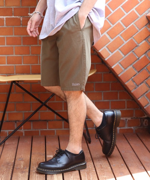 HANES(ヘインズ)の「Hanes チノリラックスショートパンツ(チノパンツ・メンズ・ブラック/ベージュ/ネイビー/カーキ・MEDIUM/X-LARGE/LARGE)」の4枚目の写真