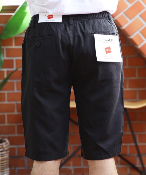 HANES(ヘインズ)の「Hanes チノリラックスショートパンツ(チノパンツ・メンズ・ブラック/ベージュ/ネイビー/カーキ・MEDIUM/X-LARGE/LARGE)」の15枚目の写真