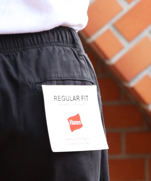 HANES(ヘインズ)の「Hanes チノリラックスショートパンツ(チノパンツ・メンズ・ブラック/ベージュ/ネイビー/カーキ・MEDIUM/X-LARGE/LARGE)」の18枚目の写真