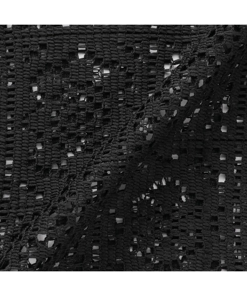 TOKYO SHIRTS(トウキョウシャツ)の「クロシェ風 レースシャツブラウス 五分袖(シャツ/ブラウス・レディース・ブラック/ブラウン/オレンジ・M/L)」の8枚目の写真