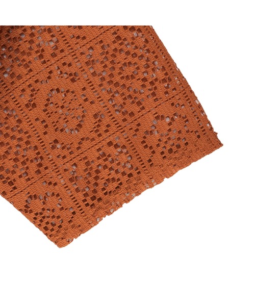 TOKYO SHIRTS(トウキョウシャツ)の「クロシェ風 レースシャツブラウス 五分袖(シャツ/ブラウス・レディース・ブラック/ブラウン/オレンジ・M/L)」の17枚目の写真