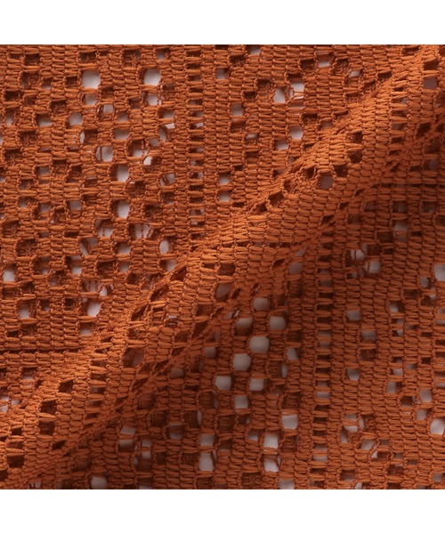 TOKYO SHIRTS(トウキョウシャツ)の「クロシェ風 レースシャツブラウス 五分袖(シャツ/ブラウス・レディース・ブラック/ブラウン/オレンジ・M/L)」の18枚目の写真