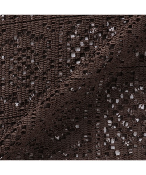 TOKYO SHIRTS(トウキョウシャツ)の「クロシェ風 レースシャツブラウス 五分袖(シャツ/ブラウス・レディース・ブラック/ブラウン/オレンジ・M/L)」の13枚目の写真