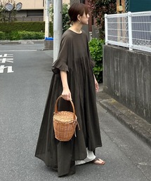 notch. | 【notch.by KR】ボリュームギャザーワンピース(ワンピース)