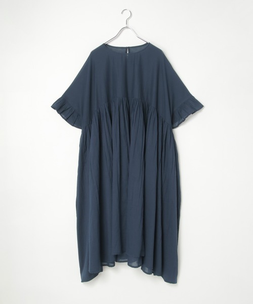 notch.（ノッチ）の「【 notch. by KR 】ボリュームギャザーワンピース（ワンピース・レディース・チャコール/ブラウン/ブラック/ネイビー・TM/M）」の8枚目の写真