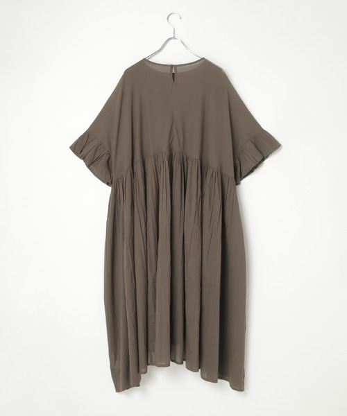 notch.（ノッチ）の「【 notch. by KR 】ボリュームギャザーワンピース（ワンピース・レディース・チャコール/ブラウン/ブラック/ネイビー・TM/M）」の11枚目の写真