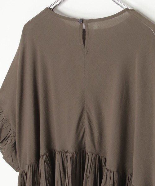 notch.（ノッチ）の「【 notch. by KR 】ボリュームギャザーワンピース（ワンピース・レディース・チャコール/ブラウン/ブラック/ネイビー・TM/M）」の12枚目の写真