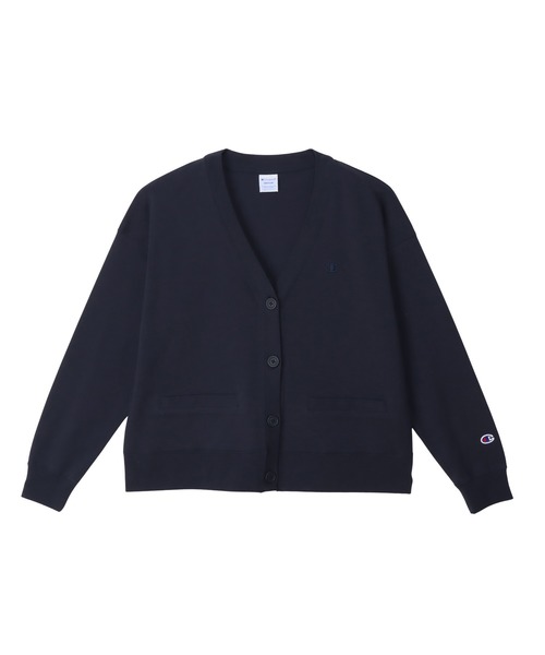 Champion（チャンピオン）の「【Champion/チャンピオン】レディース ベーシック カーディガン（カーディガン/ボレロ・レディース・チャコール/ネイビー/ブラック/オリーブ・MEDIUM/LARGE）」の4枚目の写真