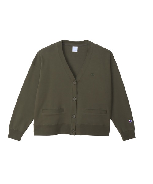 Champion（チャンピオン）の「【Champion/チャンピオン】レディース ベーシック カーディガン（カーディガン/ボレロ・レディース・チャコール/ネイビー/ブラック/オリーブ・MEDIUM/LARGE）」の3枚目の写真