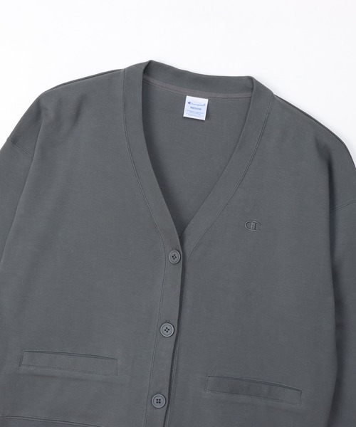 Champion（チャンピオン）の「【Champion/チャンピオン】レディース ベーシック カーディガン（カーディガン/ボレロ・レディース・チャコール/ネイビー/ブラック/オリーブ・MEDIUM/LARGE）」の7枚目の写真
