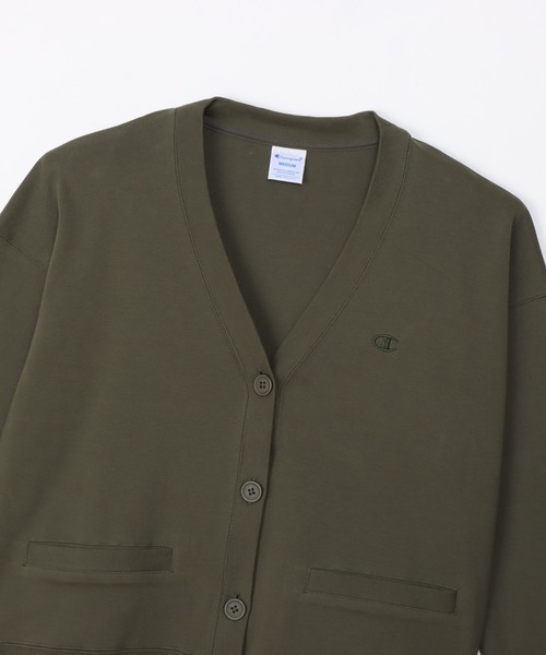 Champion（チャンピオン）の「【Champion/チャンピオン】レディース ベーシック カーディガン（カーディガン/ボレロ・レディース・チャコール/ネイビー/ブラック/オリーブ・MEDIUM/LARGE）」の15枚目の写真