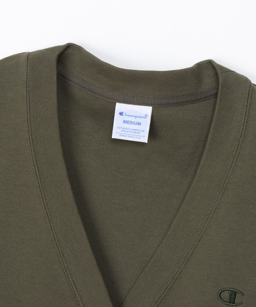 Champion（チャンピオン）の「【Champion/チャンピオン】レディース ベーシック カーディガン（カーディガン/ボレロ・レディース・チャコール/ネイビー/ブラック/オリーブ・MEDIUM/LARGE）」の16枚目の写真