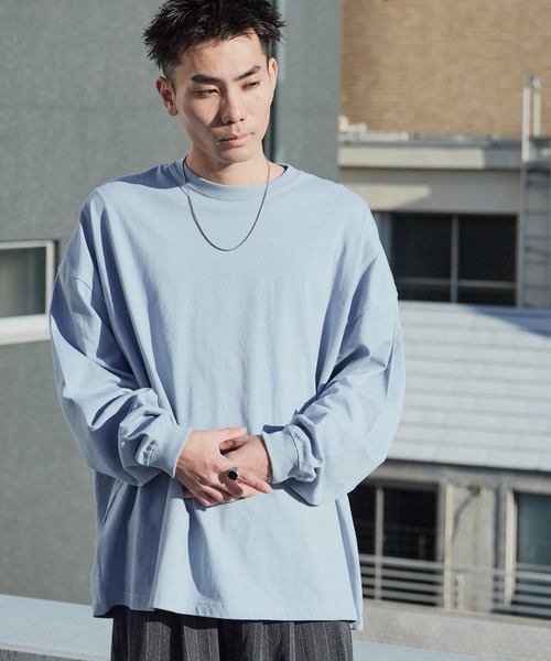 United Athle（ユナイテッドアスレ）の「【ROOPTOKYO】UNITED ATHLE 5.6oz  ロングスリーブTee/ロンT 無地 クルーネック メンズ レディース 2026年春夏（Tシャツ/カットソー・メンズ・ライトブルー/スミクロ/ネイビー/ブラック/オフホワイト/ホワイト・S/L/M/XL）」の5枚目の写真