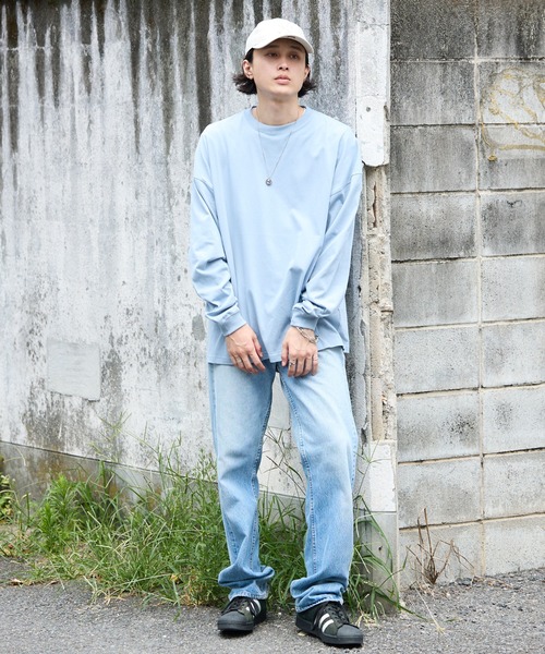 United Athle（ユナイテッドアスレ）の「【ROOPTOKYO】UNITED ATHLE 5.6oz  ロングスリーブTee/ロンT 無地 クルーネック メンズ レディース 2026年 夏 夏服（Tシャツ/カットソー・メンズ・ライトブルー/スミクロ/ネイビー/ブラック/オフホワイト/ホワイト・S/L/M/XL）」の13枚目の写真