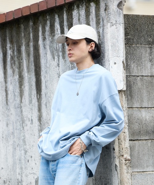 United Athle（ユナイテッドアスレ）の「【ROOPTOKYO】UNITED ATHLE 5.6oz  ロングスリーブTee/ロンT 無地 クルーネック メンズ レディース 2026年 夏 夏服（Tシャツ/カットソー・メンズ・ライトブルー/スミクロ/ネイビー/ブラック/オフホワイト/ホワイト・S/L/M/XL）」の9枚目の写真