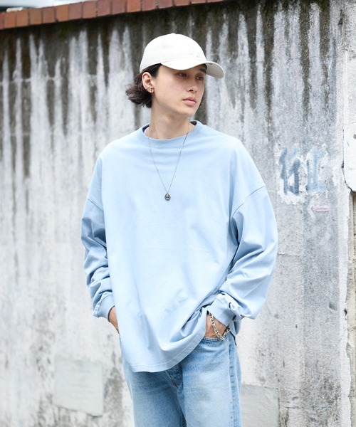 United Athle（ユナイテッドアスレ）の「【ROOPTOKYO】UNITED ATHLE 5.6oz  ロングスリーブTee/ロンT 無地 クルーネック メンズ レディース 2026年 夏 夏服（Tシャツ/カットソー・メンズ・ライトブルー/スミクロ/ネイビー/ブラック/オフホワイト/ホワイト・S/L/M/XL）」の11枚目の写真