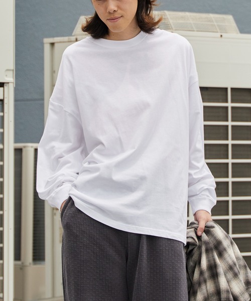 United Athle（ユナイテッドアスレ）の「【ROOPTOKYO】UNITED ATHLE 5.6oz  ロングスリーブTee/ロンT 無地 クルーネック メンズ レディース 2026年 夏 夏服（Tシャツ/カットソー・メンズ・ライトブルー/スミクロ/ネイビー/ブラック/オフホワイト/ホワイト・S/L/M/XL）」の20枚目の写真