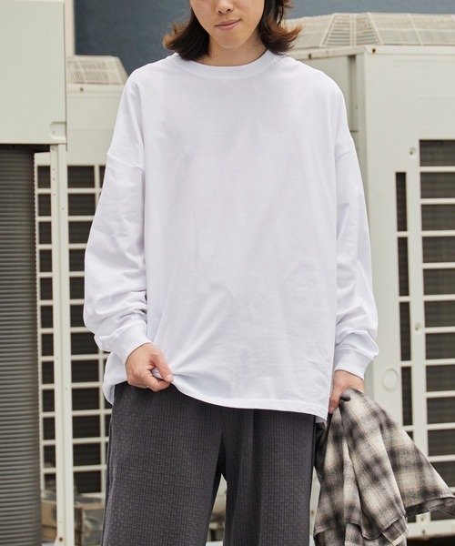 United Athle（ユナイテッドアスレ）の「【ROOPTOKYO】UNITED ATHLE 5.6oz  ロングスリーブTee/ロンT 無地 クルーネック メンズ レディース 2026年 夏 夏服（Tシャツ/カットソー・メンズ・ライトブルー/スミクロ/ネイビー/ブラック/オフホワイト/ホワイト・S/L/M/XL）」の21枚目の写真