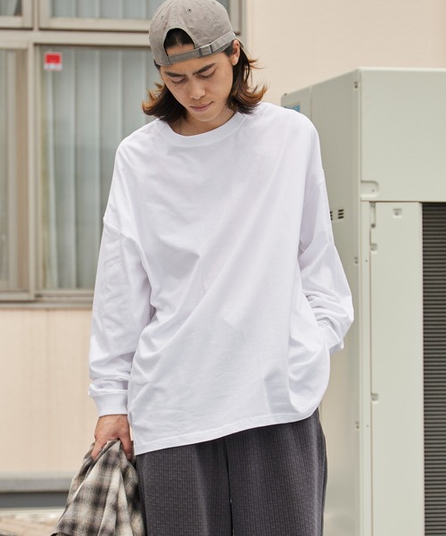 United Athle（ユナイテッドアスレ）の「【ROOPTOKYO】UNITED ATHLE 5.6oz  ロングスリーブTee/ロンT 無地 クルーネック メンズ レディース 2026年 夏 夏服（Tシャツ/カットソー・メンズ・ライトブルー/スミクロ/ネイビー/ブラック/オフホワイト/ホワイト・S/L/M/XL）」の19枚目の写真
