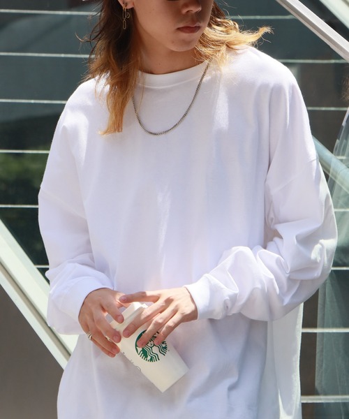 United Athle（ユナイテッドアスレ）の「【ROOPTOKYO】UNITED ATHLE 5.6oz  ロングスリーブTee/ロンT 無地 クルーネック メンズ レディース 2026年春夏（Tシャツ/カットソー・メンズ・ライトブルー/スミクロ/ネイビー/ブラック/オフホワイト/ホワイト・S/L/M/XL）」の16枚目の写真