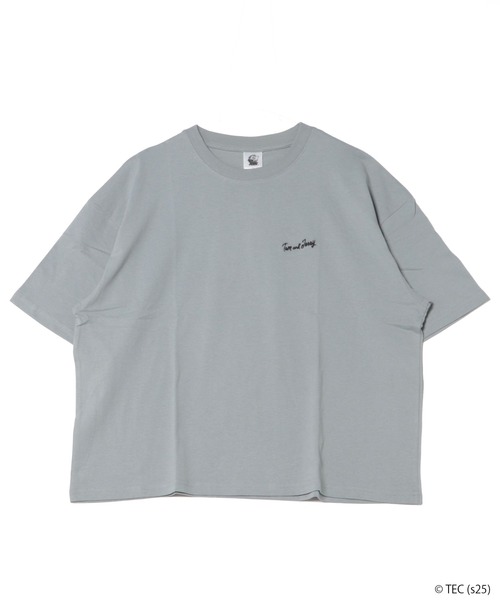Tom&Jerry(トムアンドジェリー)の「【公式】トムとジェリー 天竺半袖WIDE型Tシャツ(Tシャツ/カットソー・レディース・グリーン/サックスブルー/オートミール/オフホワイト・L/M)」の4枚目の写真