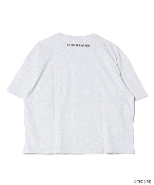Tom&Jerry(トムアンドジェリー)の「【公式】トムとジェリー 天竺半袖WIDE型Tシャツ(Tシャツ/カットソー・レディース・グリーン/サックスブルー/オートミール/オフホワイト・L/M)」の6枚目の写真