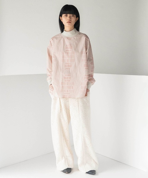 mintdesigns(ミントデザインズ)の「FEATHER LACE PANTS(その他パンツ・レディース・ホワイト/ブラック・ONESIZE)」の3枚目の写真