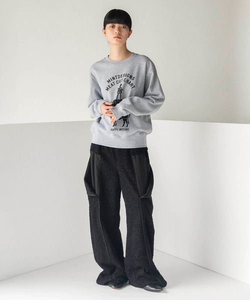 mintdesigns(ミントデザインズ)の「FEATHER LACE PANTS(その他パンツ・レディース・ホワイト/ブラック・ONESIZE)」の6枚目の写真