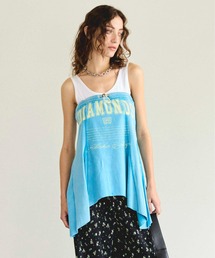 MAISON SPECIAL Tシャツ ブルー MINDQUAKE Logo Oversized T-shirt