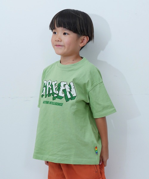 Life Support Products（ライフサポートプロダクツ）の「RAINBOW COLOR Tee（Tシャツ/カットソー・キッズ・グリーン/ブルー/オレンジ/イエロー/ネイビー/レッド/パープル・90/100/110/120/80/130/95/140/150）」の17枚目の写真