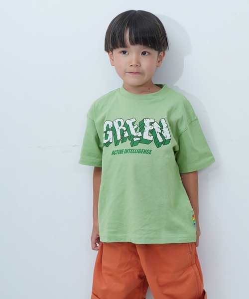 Life Support Products（ライフサポートプロダクツ）の「RAINBOW COLOR Tee（Tシャツ/カットソー・キッズ・グリーン/ブルー/オレンジ/イエロー/ネイビー/レッド/パープル・90/100/110/120/80/130/95/140/150）」の12枚目の写真