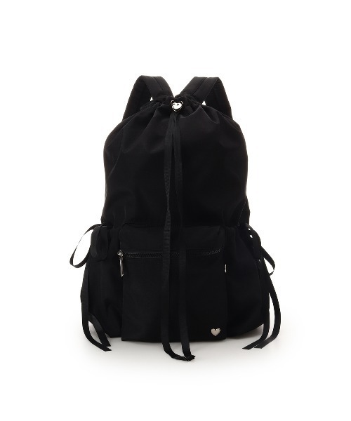 & chouette(アンドシュエット)の「巾着デザインバックパック(バックパック/リュック・レディース・ピンク/ブラック/グレー・FREE)」の2枚目の写真
