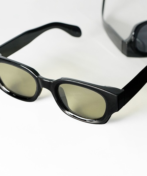 MinoriTY(マイノリティ)の「【MinoriTY】ウエリントンサングラス メンズ ウィメンズ ユニセックス(サングラス・メンズ・ブラック×ブラック/ブラック×イエロー・FREE)」の8枚目の写真