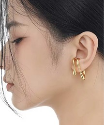 NOLITA LABORATORY（ノリータラボラトリー）の「【 NOLITA / ノリータ 】片耳 パンクメタル ２連 イヤーカフ イヤークリップ ジオメトリック イヤカフ（イヤーカフ）」