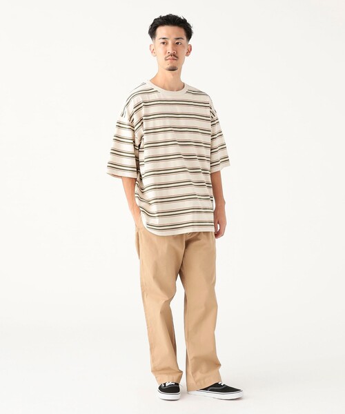 B:MING by BEAMS(ビーミングバイビームス)の「フェード ボーダー ビッグ Tシャツ(Tシャツ/カットソー・メンズ・アイボリー/ネイビー・SMALL/MEDIUM/LARGE/X-LARGE)」の10枚目の写真