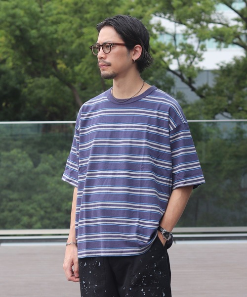 B:MING by BEAMS(ビーミングバイビームス)の「フェード ボーダー ビッグ Tシャツ(Tシャツ/カットソー・メンズ・アイボリー/ネイビー・SMALL/MEDIUM/LARGE/X-LARGE)」の14枚目の写真