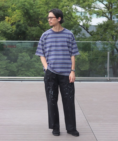 B:MING by BEAMS(ビーミングバイビームス)の「フェード ボーダー ビッグ Tシャツ(Tシャツ/カットソー・メンズ・アイボリー/ネイビー・SMALL/MEDIUM/LARGE/X-LARGE)」の15枚目の写真