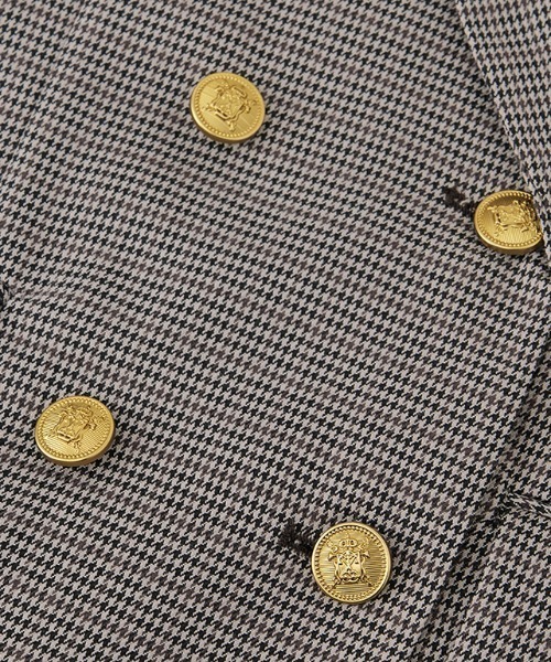 RANAN(ラナン)の「【洗える】ゴールドボタンダブルテーラードジャケット(テーラードジャケット・レディース・ブラック/ブラウン系/ネイビー・S/M/L/LL)」の12枚目の写真