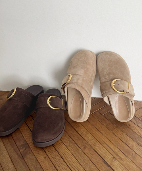 LE TALON(ルタロン)の「レザーベルトクロッグ(その他シューズ・レディース・ベージュ/ブラウン・SMALL/LARGE/X-LARGE/MEDIUM)」の7枚目の写真